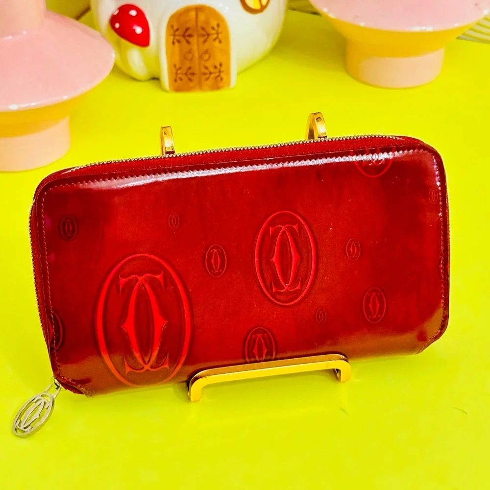 Cartier long zippy wallet patent leather - Picture 4 of 14